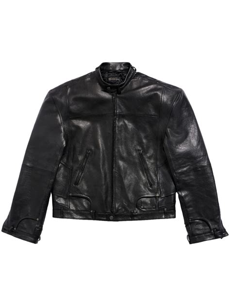 balenciaga leather jacket fake